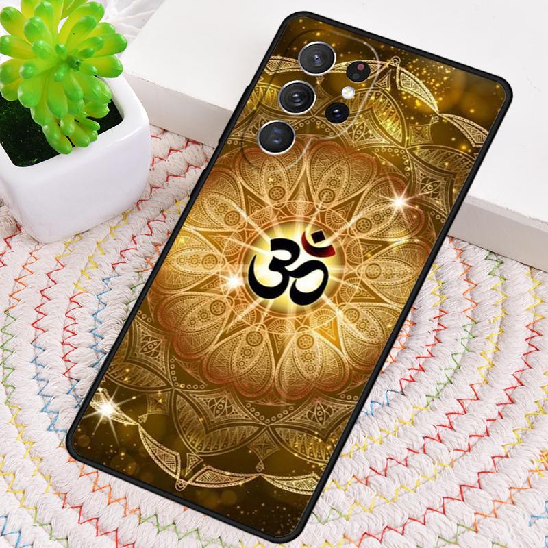 Aum om Namaste Symbol Zen soft Phone Case for Samsung Galaxy note 10 pro S26 Ultra S23 S24 FE S25 S21 S22 PLUS shockproof Cover
