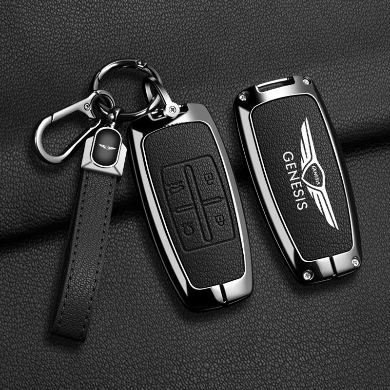 Anwendbarer Genesis Genesis Autoschlüsselset G70 Auto-Fernbedienungshülle G80/GV80 Premium-Zubehörschnalle