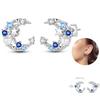 Ladies Sweet 925 Silver Ocean Star Flower Butterfly Design Trendy Earrings Birthday Commemoration Day Fine Sweetheart Jewelry
