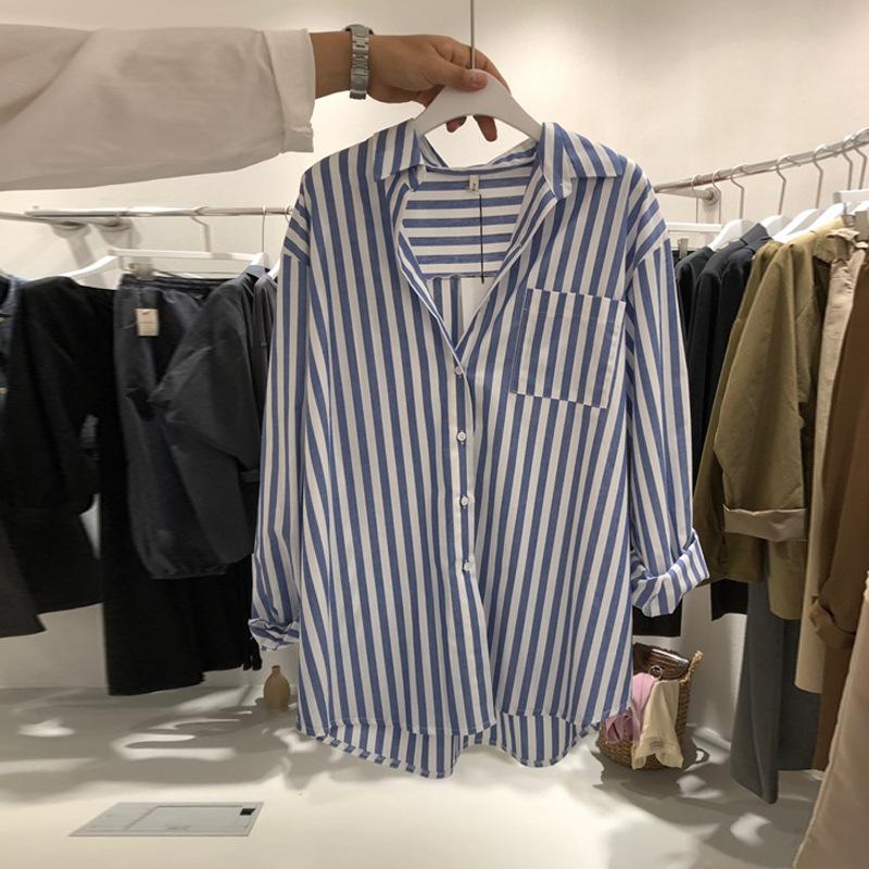 

Striped Shirt Design Top XL