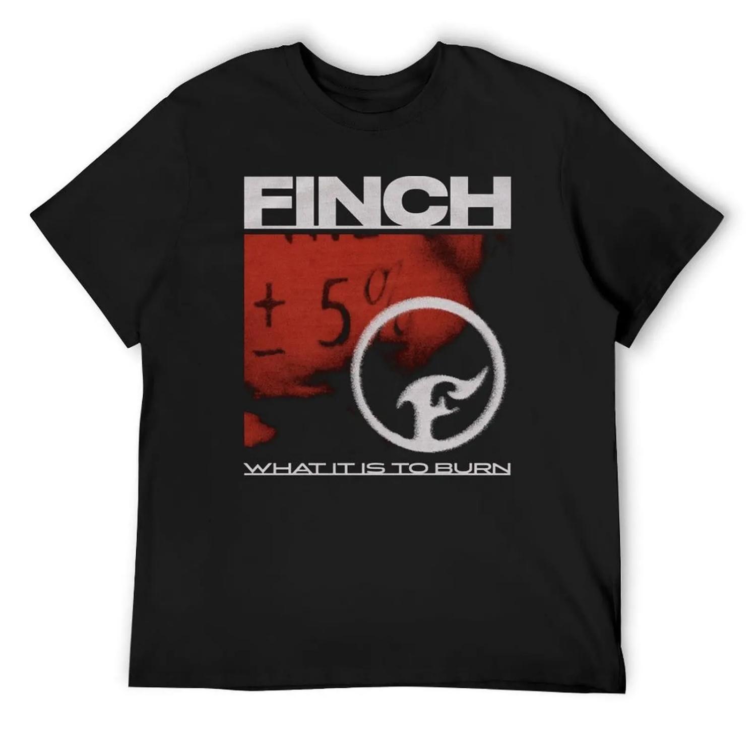 

FINCH BAND T-Shirt customs design your own cotton man t-shirts vintage t shirts mens t shirts casual stylish XXXXXL чорний