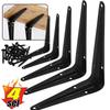 Wall Mounted L-Shaped Triangular Shelf Brackets Heavy Duty Joint Angle Brackets For Floating Shelves Furniture Hardware Kits