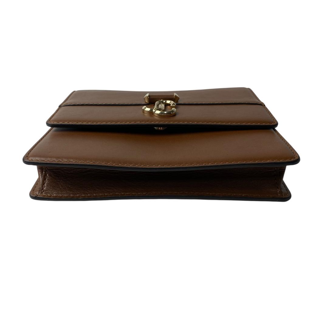 Used JIMMY CHOOShoulder Bag Brown Leather Women