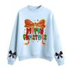 Women's Fashion Casual Round Neck Long Sleeve Christmas Printed Sweatshirt