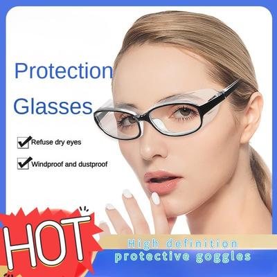 3PCS Work Safety Goggles Anti-Splash Wind Dust Proof Protective Glasses Optical Lens Frame For Research Cycling Eyes Protector