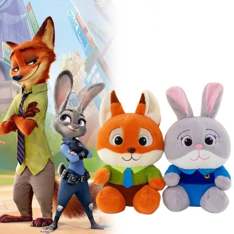 Zootopia Judy Hopps Nick Wilde Plush Fox And Bunny Toys For Kids With Pp Cotton Filling Gift For Children