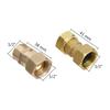 G1 / 2 direct head 1/2 inch male/female hexagonal brass faucet connector plumbing pipe joint connector fittings