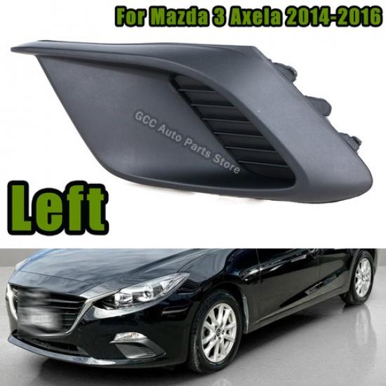 Left Fog Light Lamp Grille Cover Frame Hood For Mazda 3 Axela 2014-2016