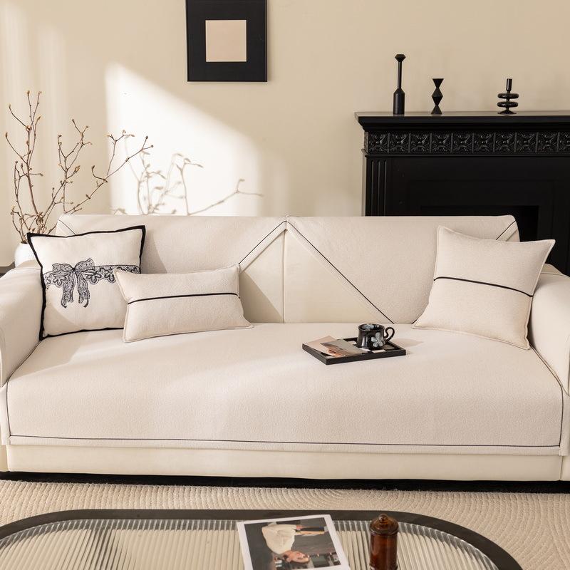 New Sofa Seat Cushion Four Seasons Universal Chenille Sofa Cushion French Cream Wind Non-Slip Sofa Cover Cloth Towel