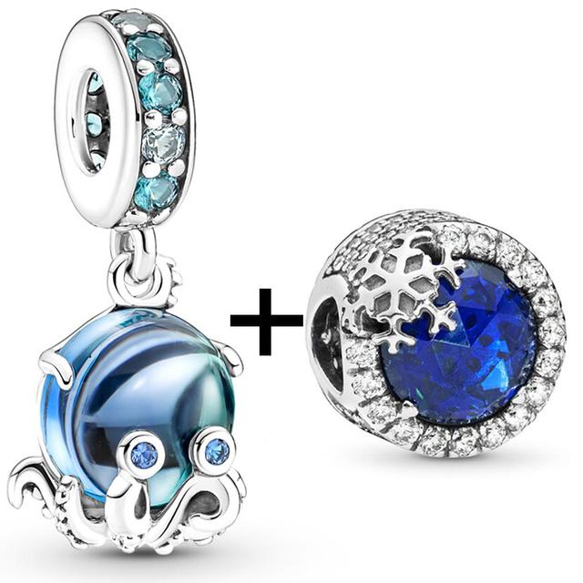 2 teile/los Schildkröte Octopus Vogel Charme Perlen Anhänger Passt Original Diy Armbänder Halsketten Für Frauen Männer Schmuck Geschenk Sonderangebot