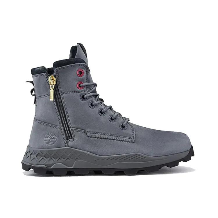 Timberland Brooklyn Side Zip Boots 'Medium Grey Nubuck' (Unisex) Outdoor Boots A41AW