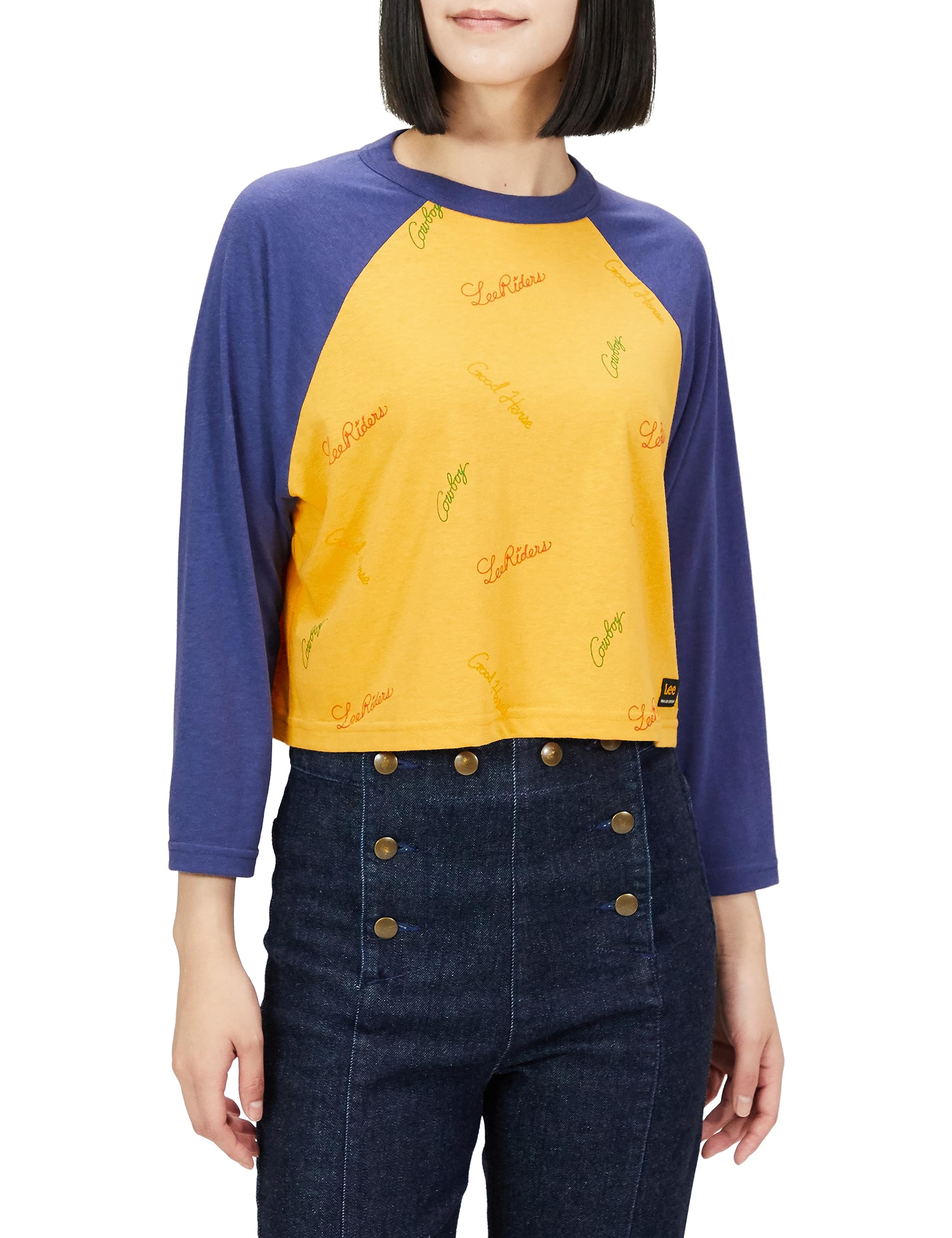 

Lee Print Raglan in Mustard Women s All-Over T-Shirt горчичный