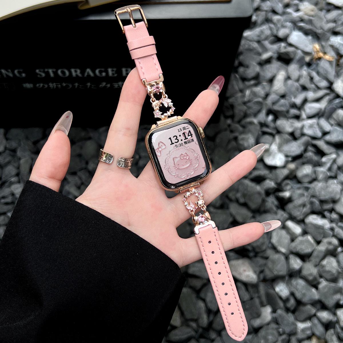 

Compatible with Xiaomi Band 9/8 Pro: Watch6 Metal, Leather, Red Rice Watch5/4 Wristband for Women. Band 9pro Strap + 2 Screen Protectors розовый