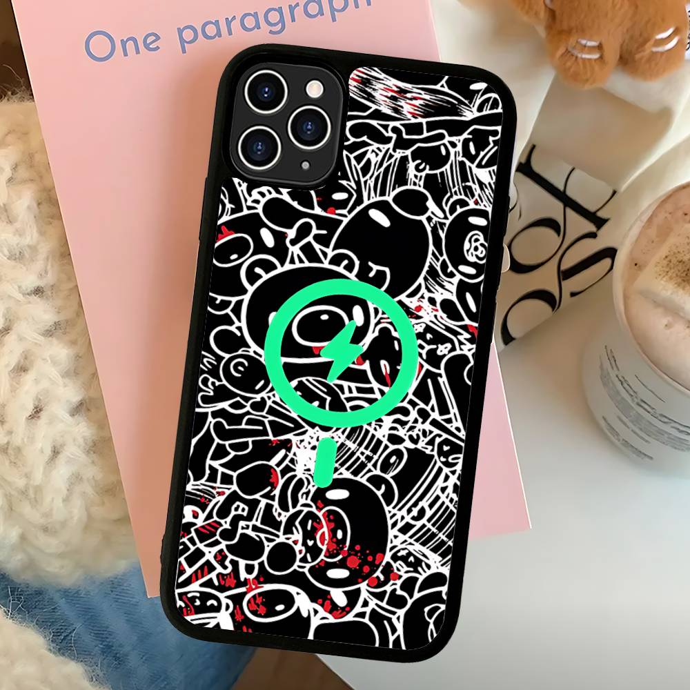 Cartoon G-gloomy Bear Phone Case For IPhone 16 15 14 13 12 11 17 Pro Max Plus Magnetic Wireless Cover