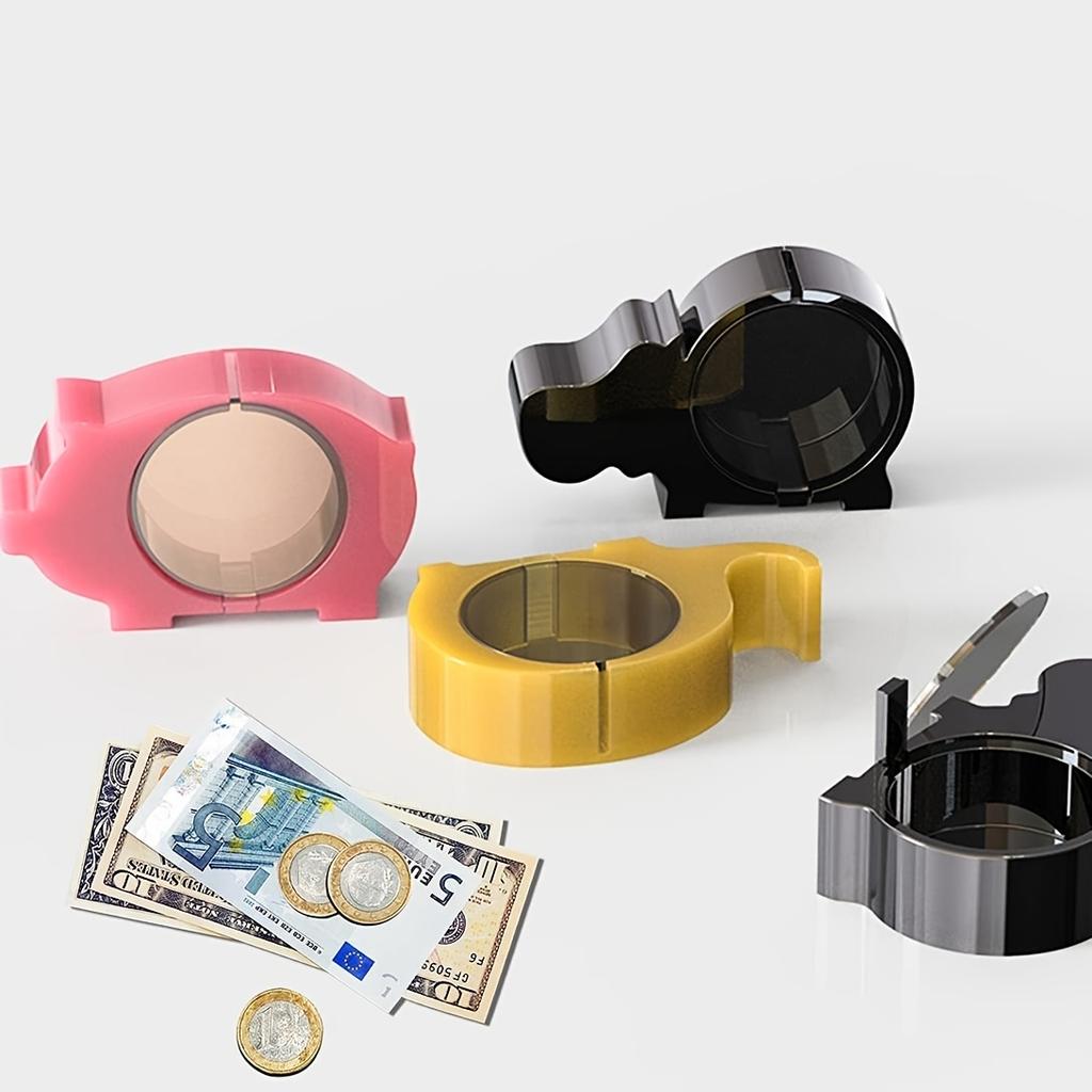 1Pcs Piggy Bank Resin Mold Storage Elephant Hippopotamus Pig Silicone Mold Coin Clip Mold Resin Jewelry Box Epoxy Resin Mold