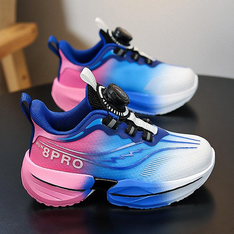 Classmate Girls 2025 New Spring Children's Red Rabbit 8por Sneakers Older Children's Mesh Running Basketball Shoes Girls