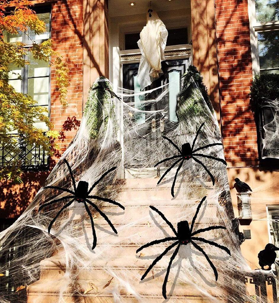 Hanging Bat, Paper, Black, Foldable, Halloween Decoration, 19x60cm