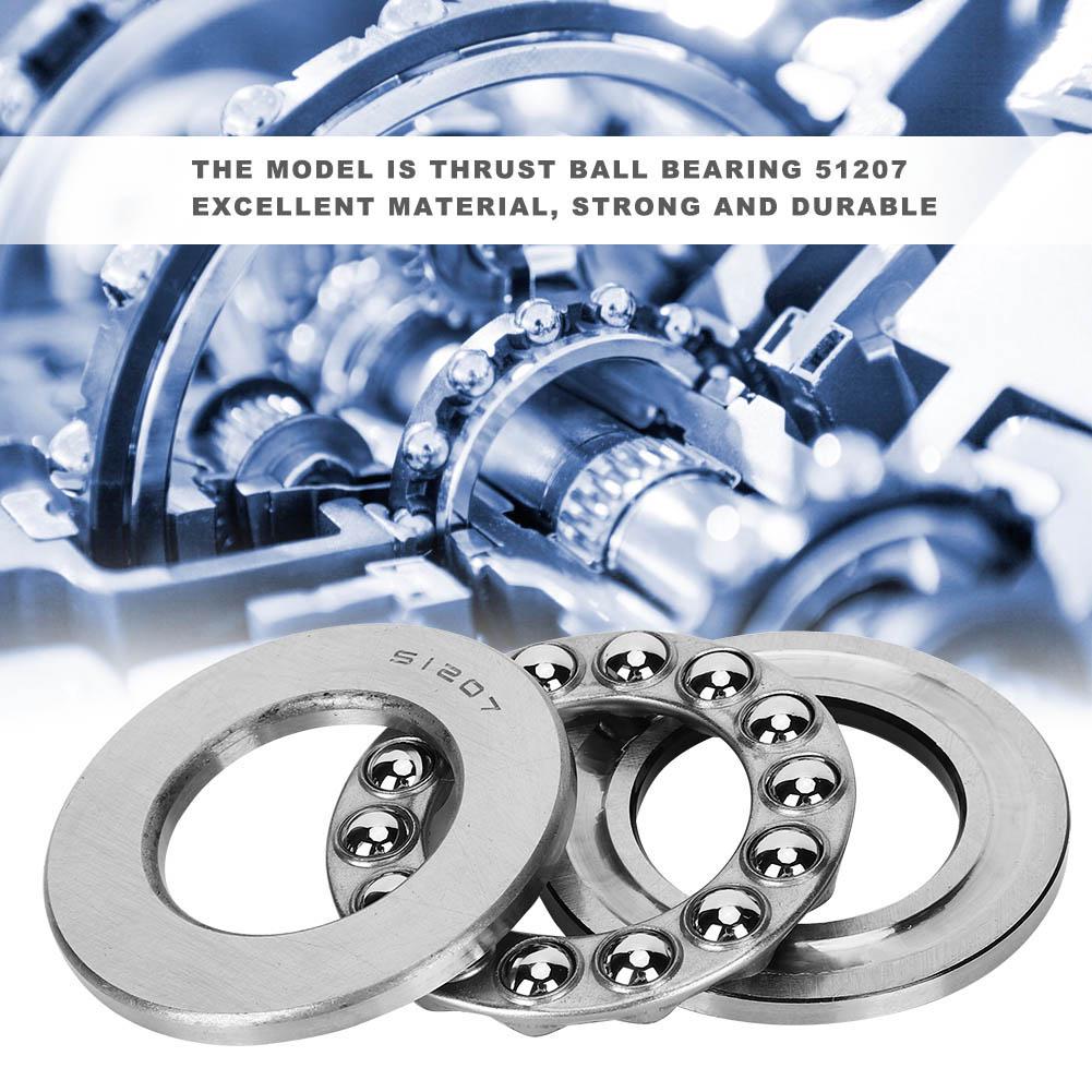 High Accuracy Plane Thrust Pressure Single Column Steel Miniature Ball Bearing Running Smoothly Axial Thrust Ball Bearing 51207 High Accuracy Plane Thrust Pressure Single Column Steel Miniature Ball Bearing Running Smoothly Axial Thrust Ball Bearing 51207