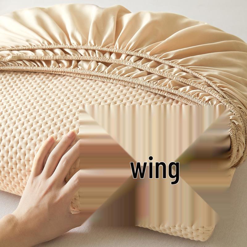 Spring & Summer Chenille Embroidery Quilted Fitted Sheet Mattress Protector