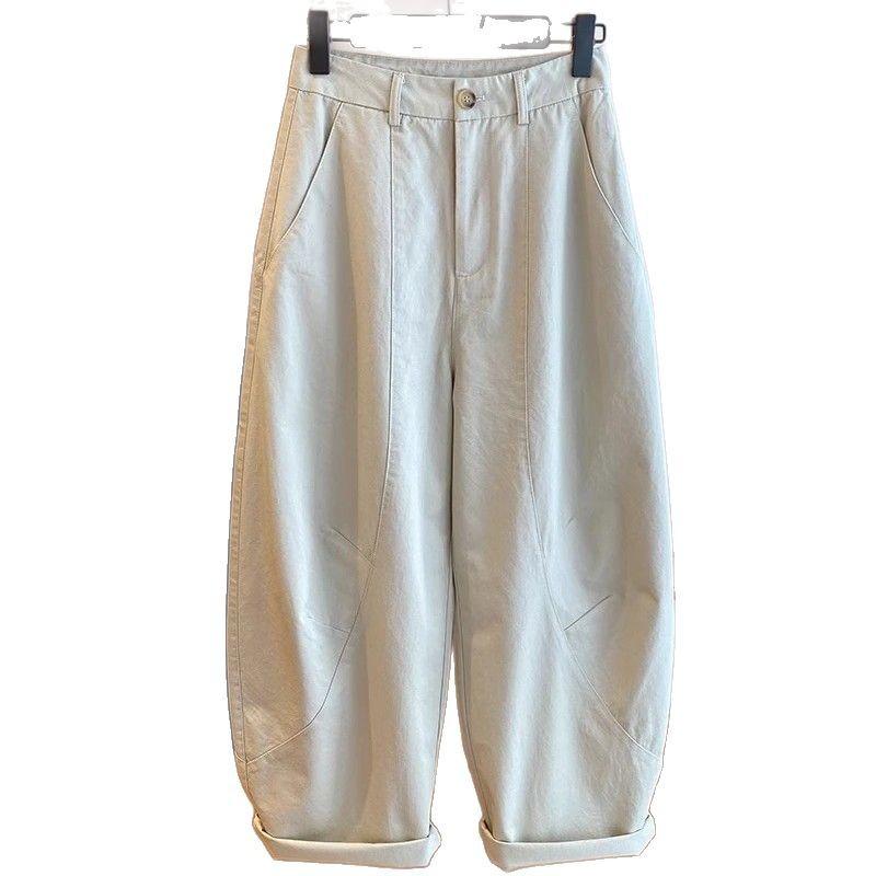 Lady Loose Casual Pants High Waist Wide Legs Trousers Korean Fashion Versatile Female Suit Straight Pants
