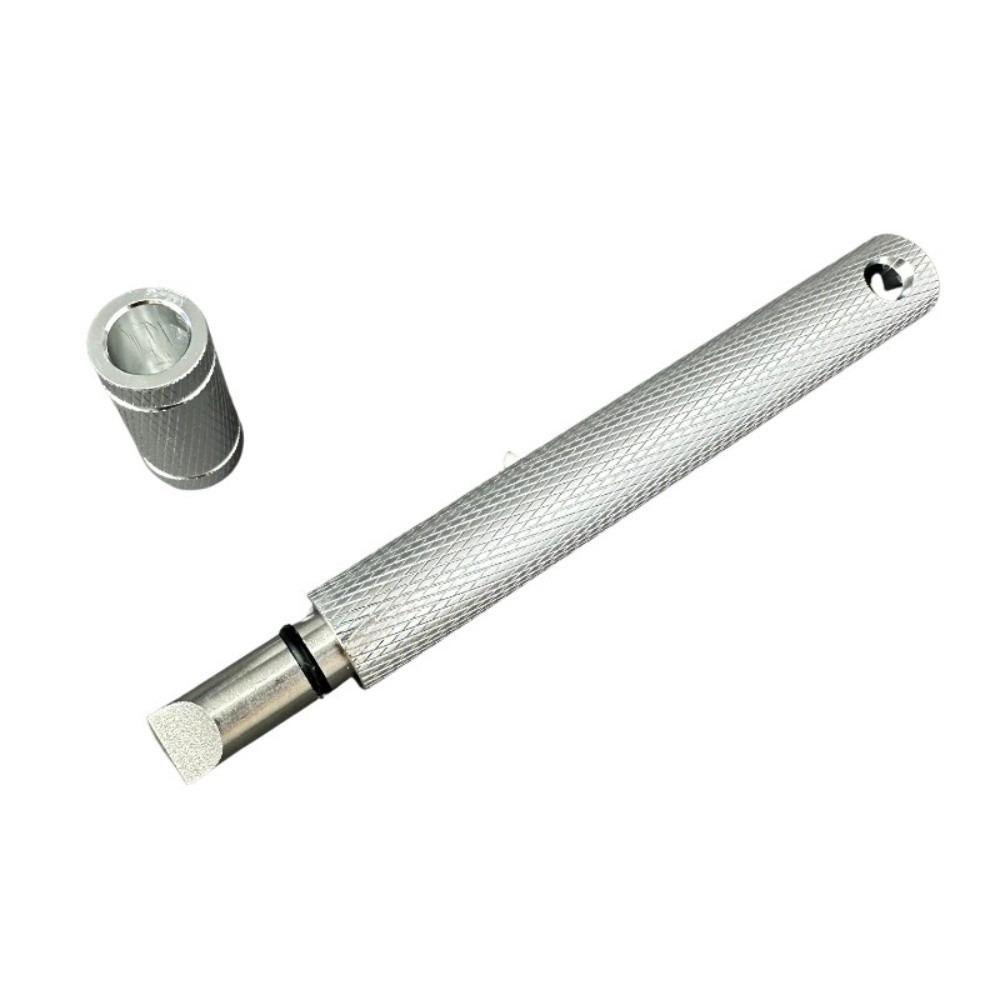 Alloy Wedge Golf Club Grooving Sharpening Tool Lanyard Hole Non-Slip Golf Club Sharpener Head Strong Wedge Wedge Sharpening Tool