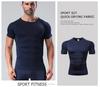 Men's Quick-Dry Elastic Sports T-Shirt - Breathable Ice Silk Short Sleeve Fitness Wear