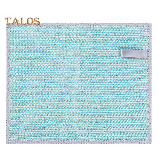 

Двусторонняя тряпка для мытья посуды, чистящая ткань, быстросохнущая, не царапающая металлическая проволока, ткань для мытья посуды, кухонные принадлежности 1pc синий