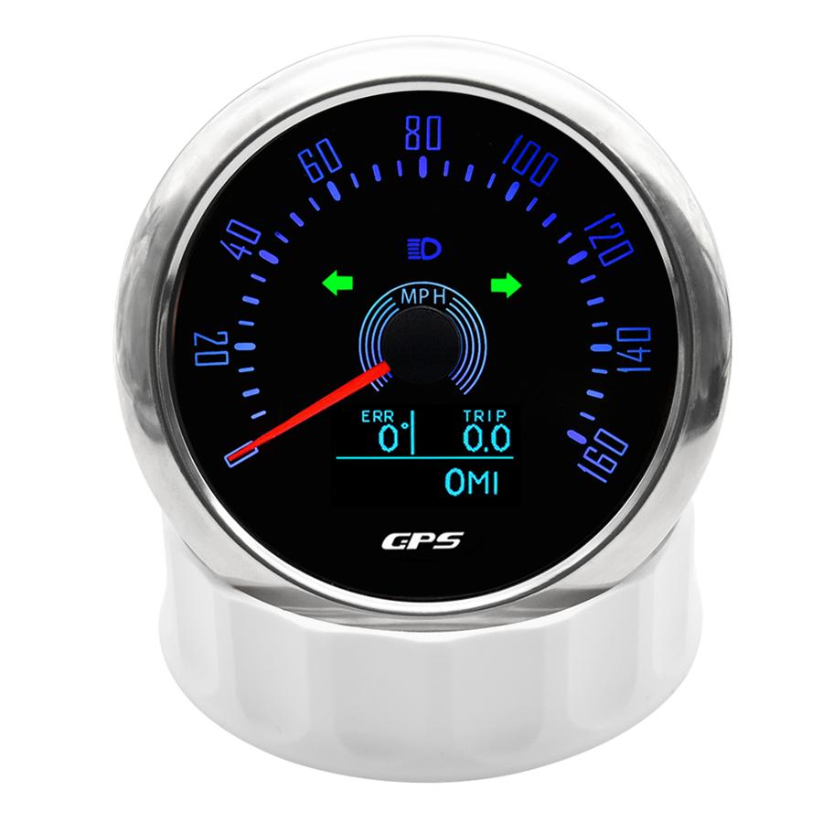 85mm 3in1 Digital GPS Speedometer Gauge w/COG Trip 160MPH For Car Marine Yacht