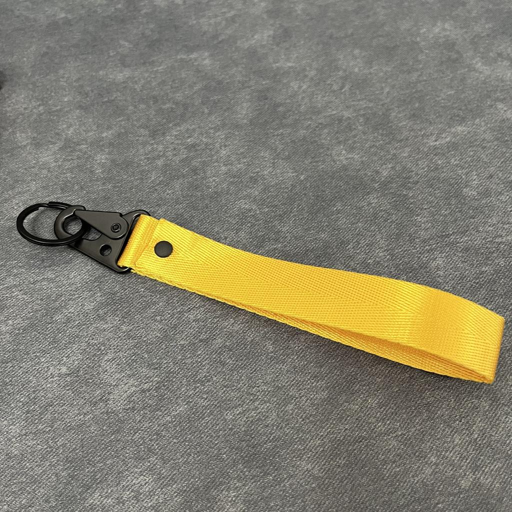 Wrist Cord Key Chain Motor Racing Webbing Wristlet Wrist Lanyard Keychain Paracord Cord Rope Camping Woven Hand Strap