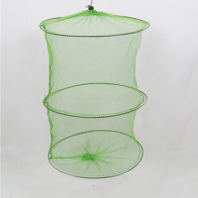 Foldable Mesh Fishing Net: Fish & Shrimp Protector, Simple Trap for Fishing.