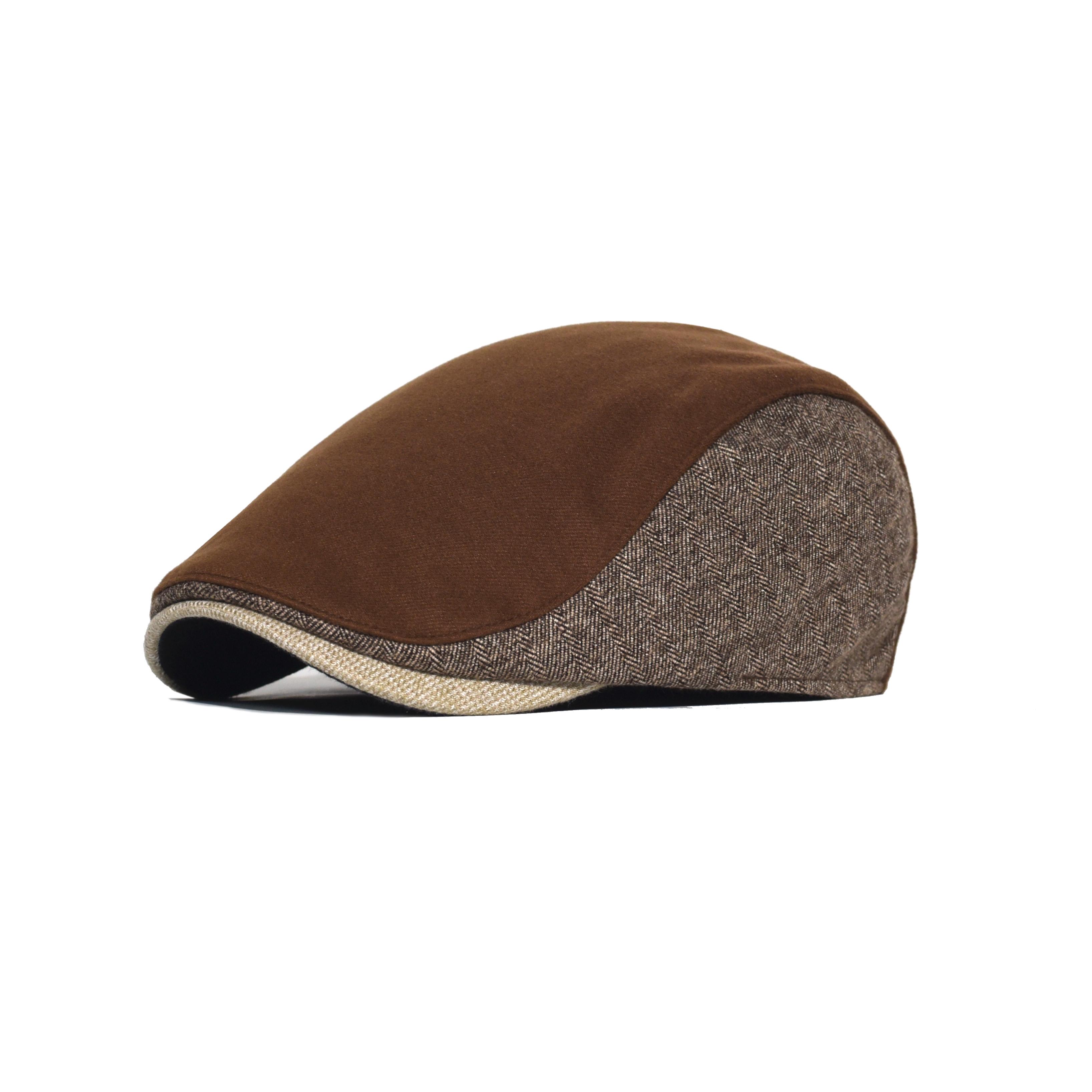 

Винтажная кепка газетчика в елочку для мужчин и женщин, зимняя, теплая, повседневная, полосатая, берет, кепка Гэтсби, плоская кепка, кепка с козырьком, регулируемая, лоскутная 56-59 cm коричневый