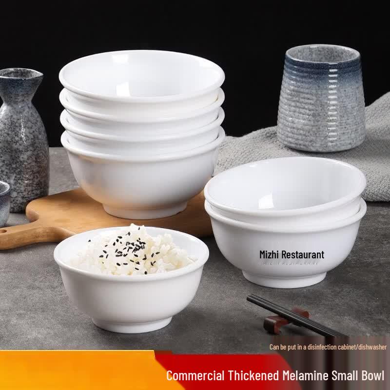 Zhizhou Commercial Melamine White Bowl