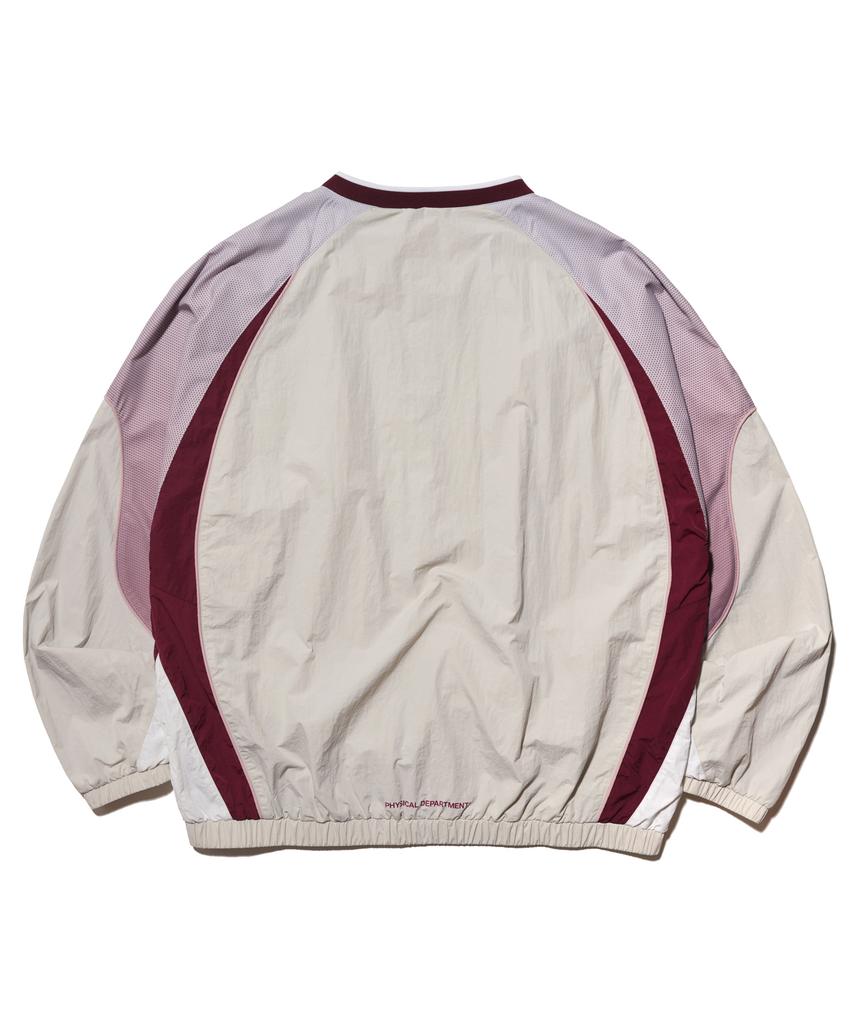 PHYPS MOTORCYCLE Vintage Logo Speed Track Nylon Long Sleeve Light Gray