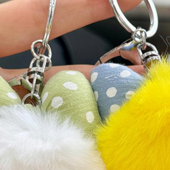 Kids Duck Keychain Imitation Rabbit Plush Keychain Pendant Bags Phones Cars Versatile Decoration Fashionable Accessory