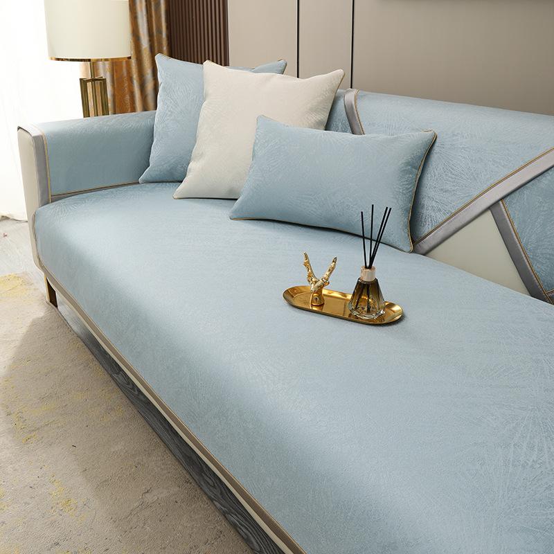 

Нескользящая универсальная подушка для дивана Four Seasons, универсальная универсальная подушка для сиденья «все включено», легкая роскошная кожаная полотенце для спинки дивана из массива дерева 70*70