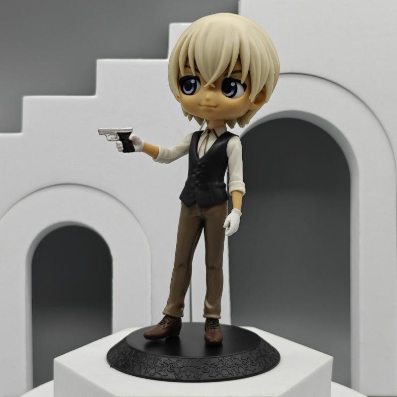 4 szt. Figurki Anime Detektyw Conan Ozdoby na Biurko Kudo Shinichi Mori Ran Edogawa Conan Japońska Kreskówka Model Lalka Zabawka Prezent