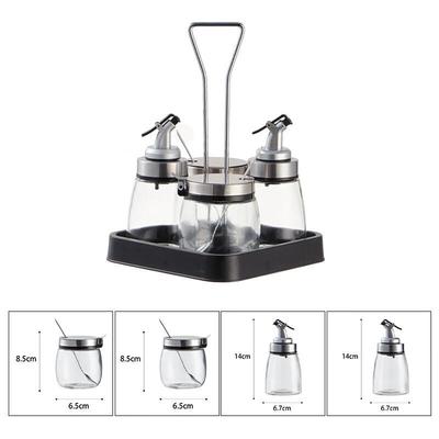 Ming Chu Xing Glass Condiment Storage Set