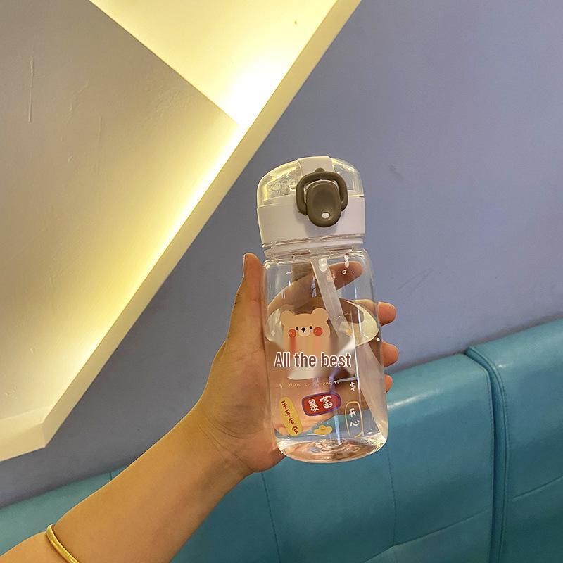 Large Capacity Outdoor Sports Flip-Top Water Bottle for Students