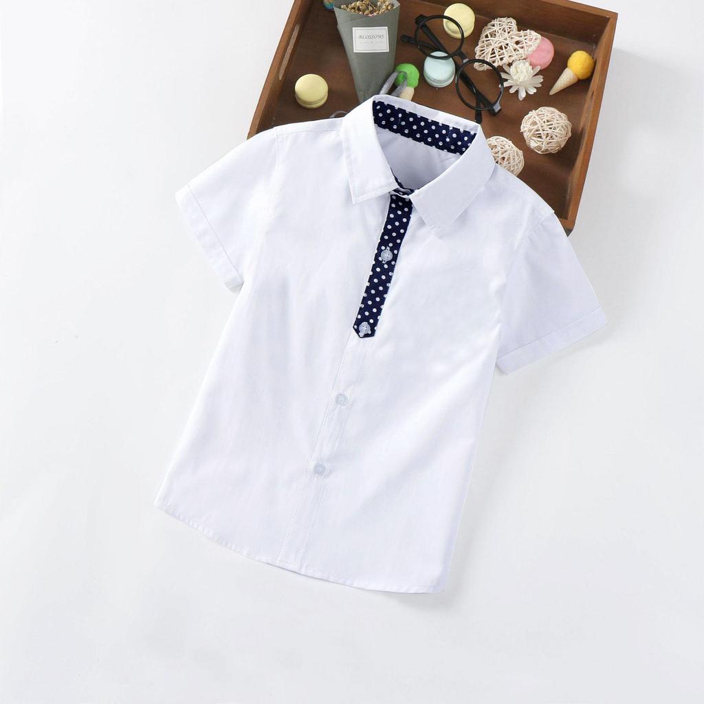 Trendy Boys' Summer Short-Sleeved Casual Shirt