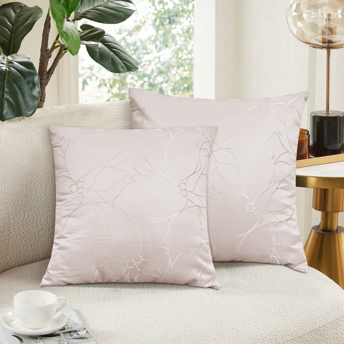 Exquisite jacquard hibiscus throw pillow cover does not contain pillow core office living room sofa waist cover simple waist pillowcase 30 50 excluding pillow core 2760₽