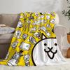 Game The Battle Cats Throw Flannel Throw Blanket: Soft Kid-Friendly Warm Anti-Static All Season Washable Couch Bed Home