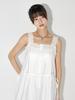 Mellotoli Lace Taping Long Dress (White)