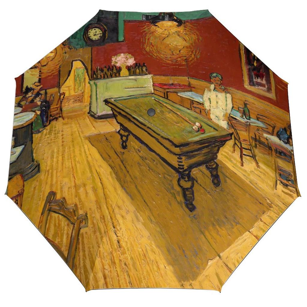 Vincent Van Gogh Paraply Landskapsmönster Sol Anti-UV Paraply Stark Mode Automatiskt Utomhus Målningsparaply