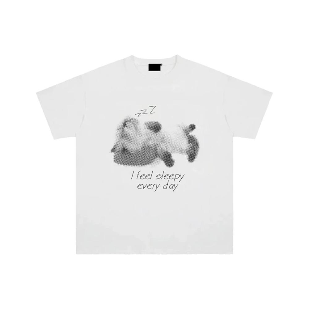 

Yes Sir Cute Cat Print Oversized T Shirt Unisex Women Vintage Aesthetic Streetwear Harajuku Short Sleeve Funny Cat Meme Casual Tees 4XL
