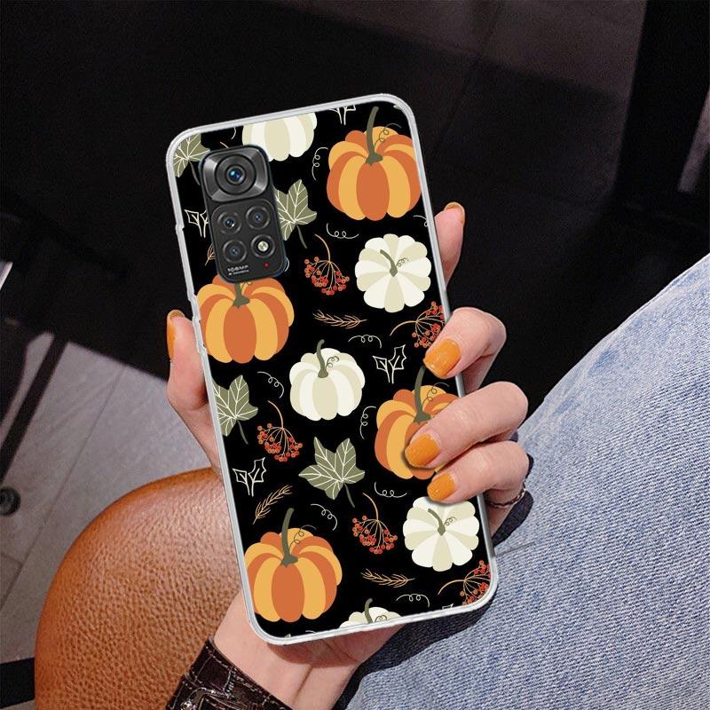 Pumpkin Happy Fall Autumn Phone Case For Xiaomi Redmi Note 15 14 13 12S 12 11 Pro Plus 14S 11S 11E 10 10S 11T 5G Personalized Co