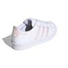 Adidas Originals SUPERSTAR C Comfortable Abrasion Resistant Low top Skateboard Shoes White Pink FW8282