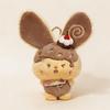 17cm Cute Greedy Rabbit Plush Toys Creative Cartoon Anime Figure Doll Accompany Peripheral Kids Girls Pendants Birthday Gifts