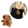 Mini Plush Capybara Charm Keychains Sweet Cute Pendant Car Keyring Backpack Decoration Fashion Jewelry for Women Girl