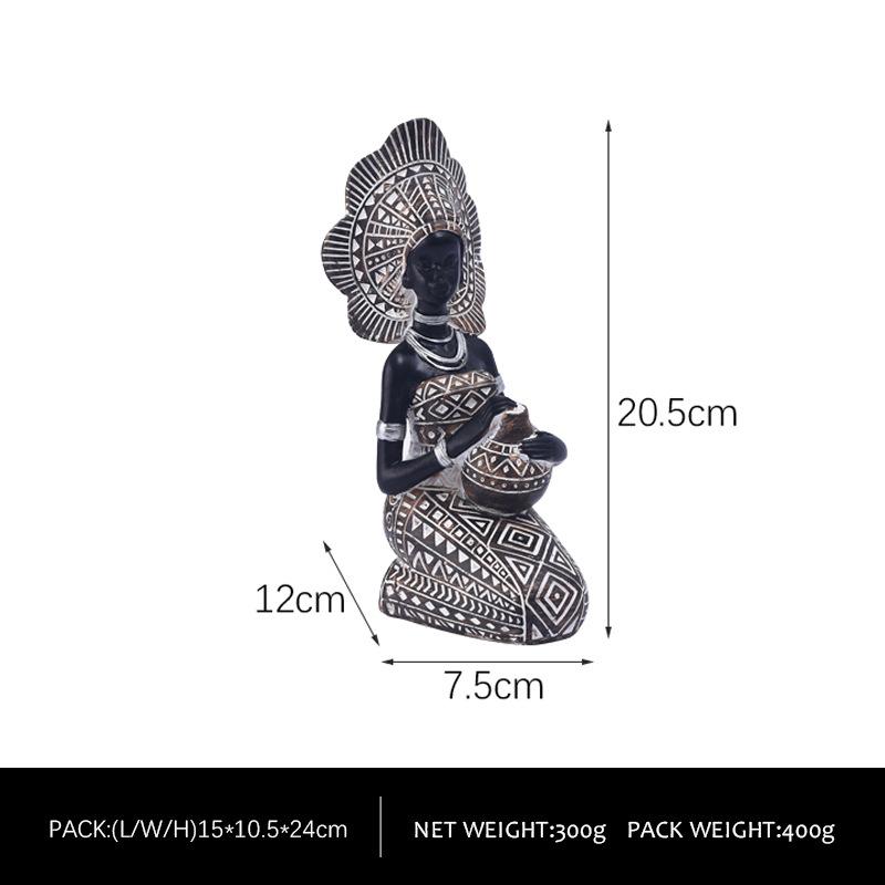

Ретро Африканские Черные Женские Украшения Экзотические Украшения Для Входа В Дом Винный Шкаф Скульптура