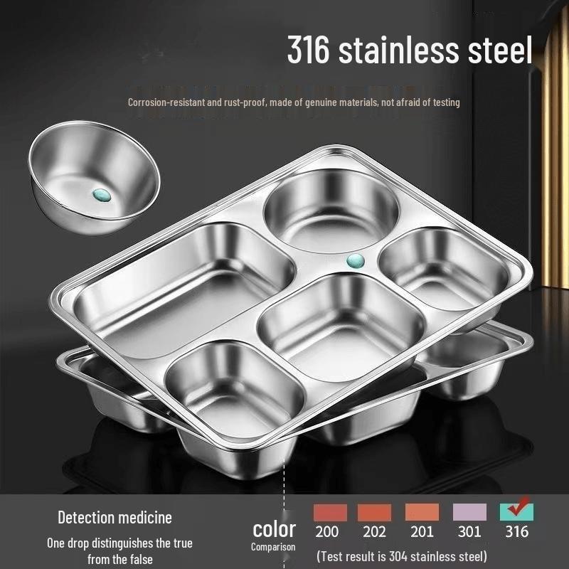 316 Stainless Steel Divided Lunch Box